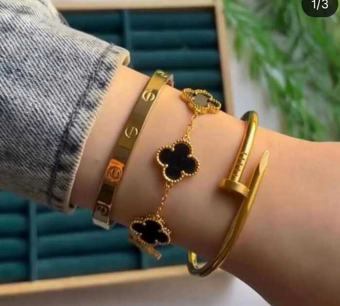 Anti Tarnish 3 Pc,s Bracelets Combo